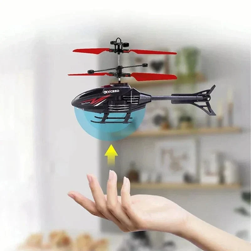 2-Kanal-Gestensteuerungs-Federhubschrauber mit ferngesteuertem Induktionsflugzeug und Lade-LED-Licht, Kinderspielzeug für Jungen AliExpres