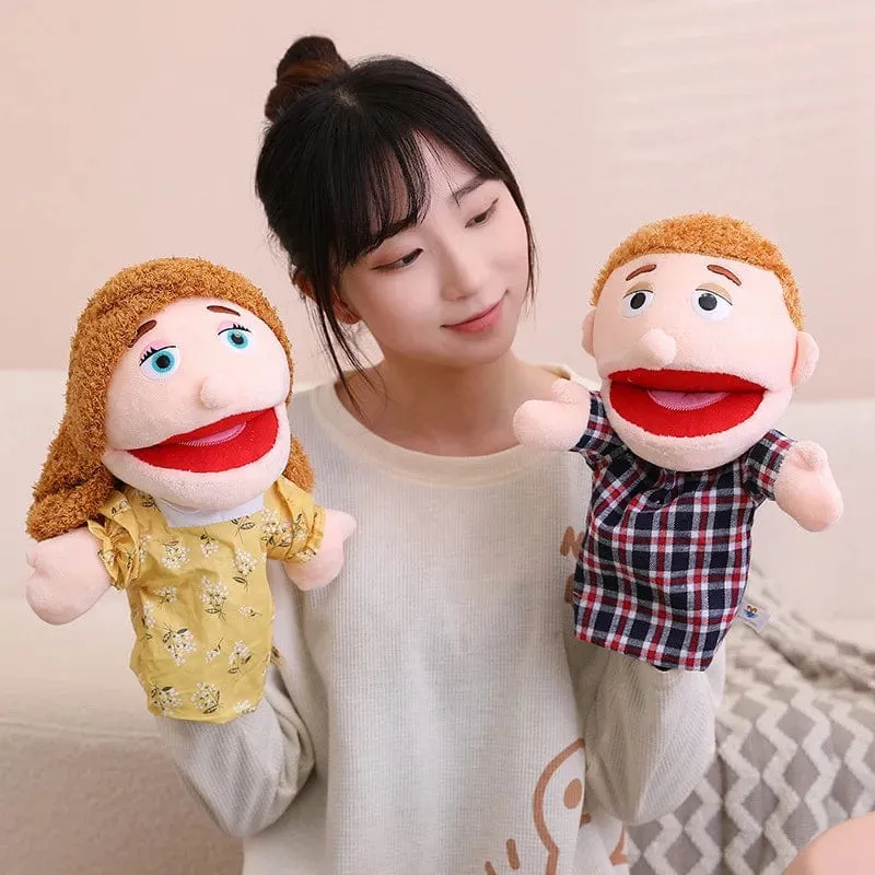28-33 cm Kinder-Plüsch-Finger- und Handpuppe Beliebte Aktivität Junge Mädchen Rollenspiel Gutenachtgeschichte Requisiten Familienrollenspiel Spielzeug Puppe