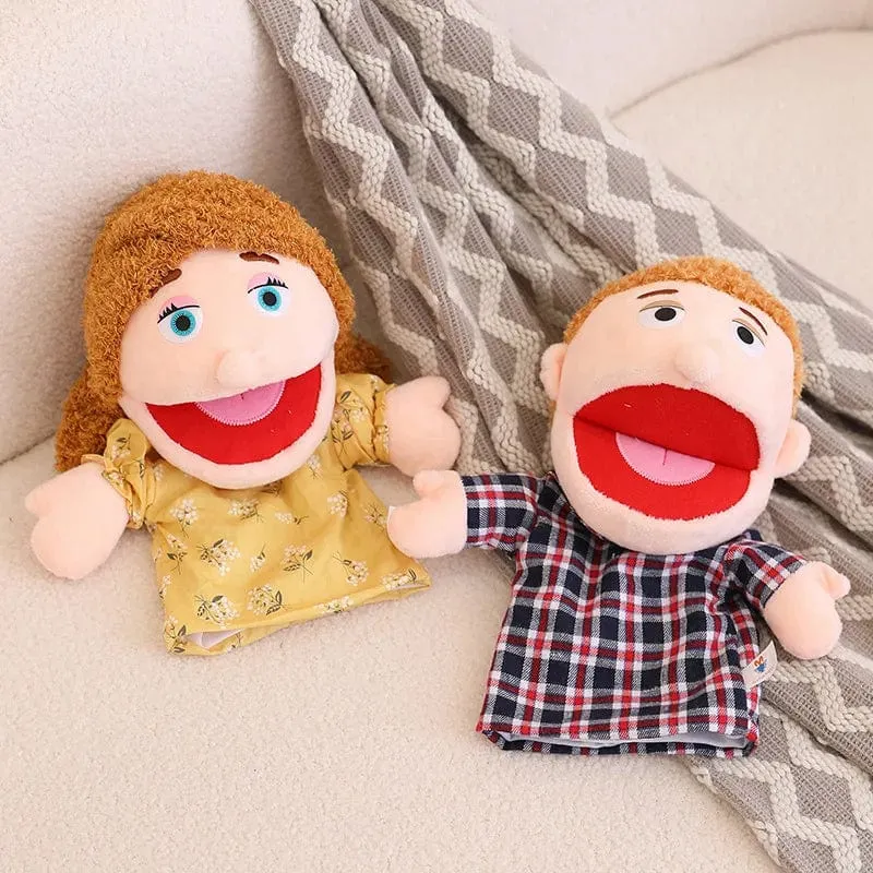 28-33 cm Kinder-Plüsch-Finger- und Handpuppe Beliebte Aktivität Junge Mädchen Rollenspiel Gutenachtgeschichte Requisiten Familienrollenspiel Spielzeug Puppe
