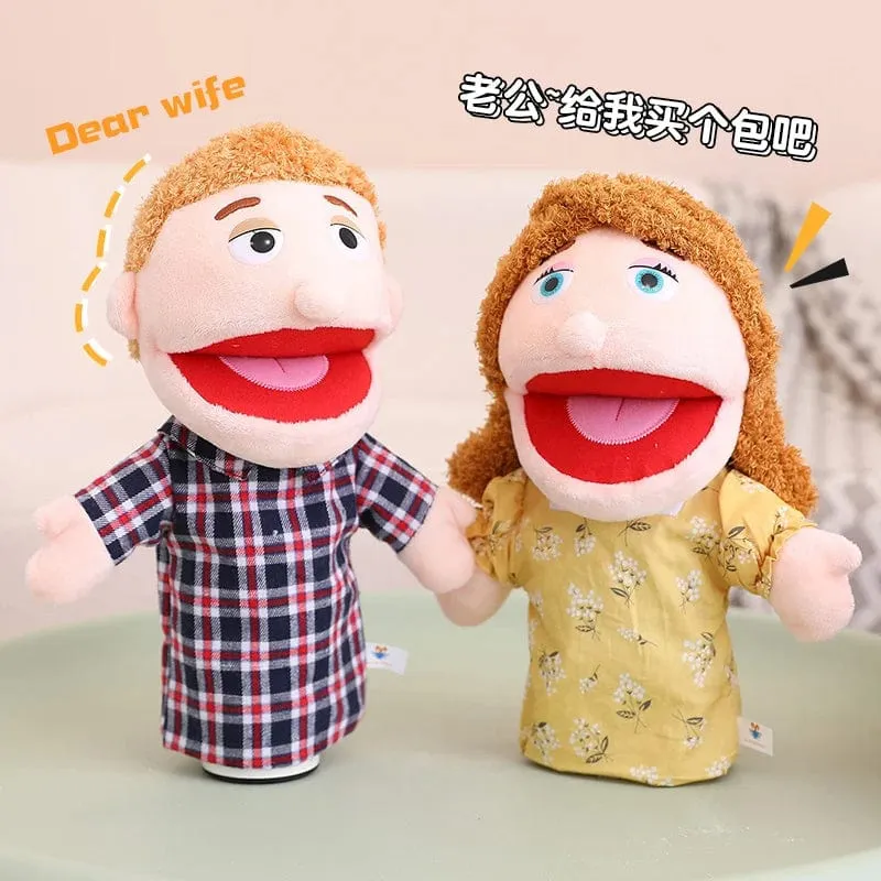 28-33 cm Kinder-Plüsch-Finger- und Handpuppe Beliebte Aktivität Junge Mädchen Rollenspiel Gutenachtgeschichte Requisiten Familienrollenspiel Spielzeug Puppe