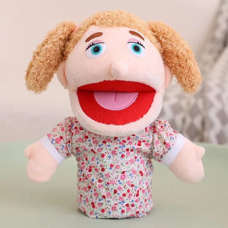 28-33 cm Kinder-Plüsch-Finger- und Handpuppe Beliebte Aktivität Junge Mädchen Rollenspiel Gutenachtgeschichte Requisiten Familienrollenspiel Spielzeug Puppe