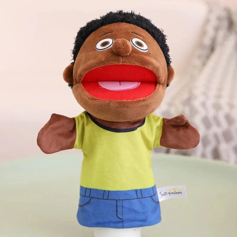 28-33 cm Kinder-Plüsch-Finger- und Handpuppe Beliebte Aktivität Junge Mädchen Rollenspiel Gutenachtgeschichte Requisiten Familienrollenspiel Spielzeug Puppe