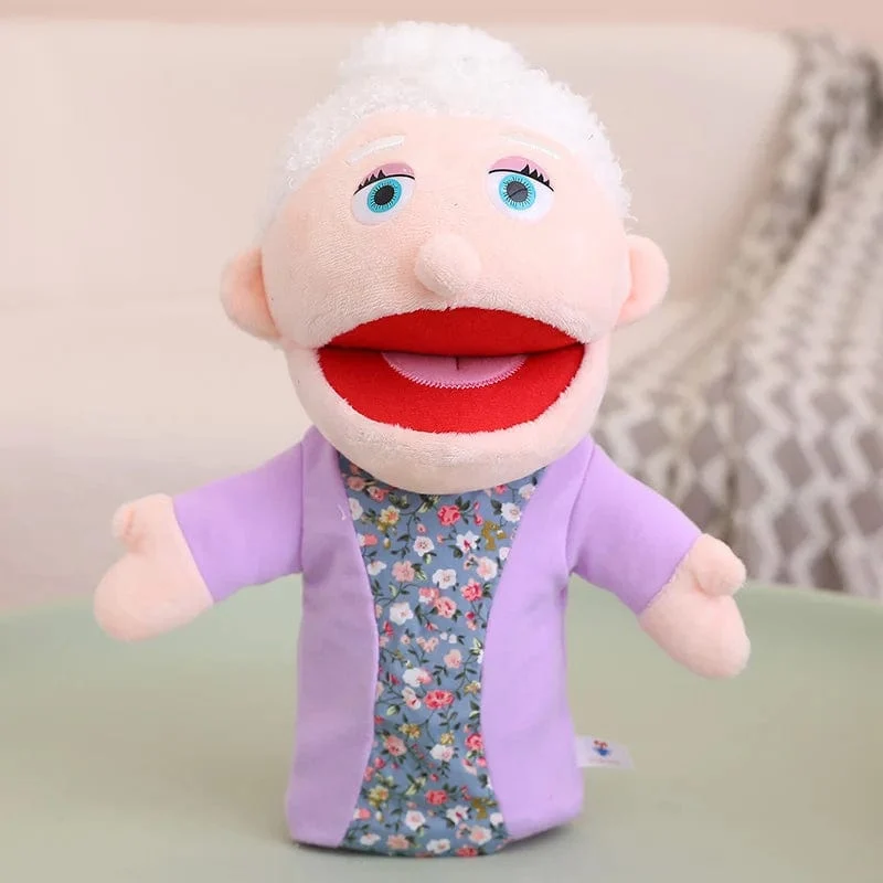 28-33 cm Kinder-Plüsch-Finger- und Handpuppe Beliebte Aktivität Junge Mädchen Rollenspiel Gutenachtgeschichte Requisiten Familienrollenspiel Spielzeug Puppe