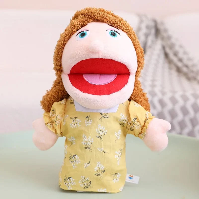 28-33 cm Kinder-Plüsch-Finger- und Handpuppe Beliebte Aktivität Junge Mädchen Rollenspiel Gutenachtgeschichte Requisiten Familienrollenspiel Spielzeug Puppe