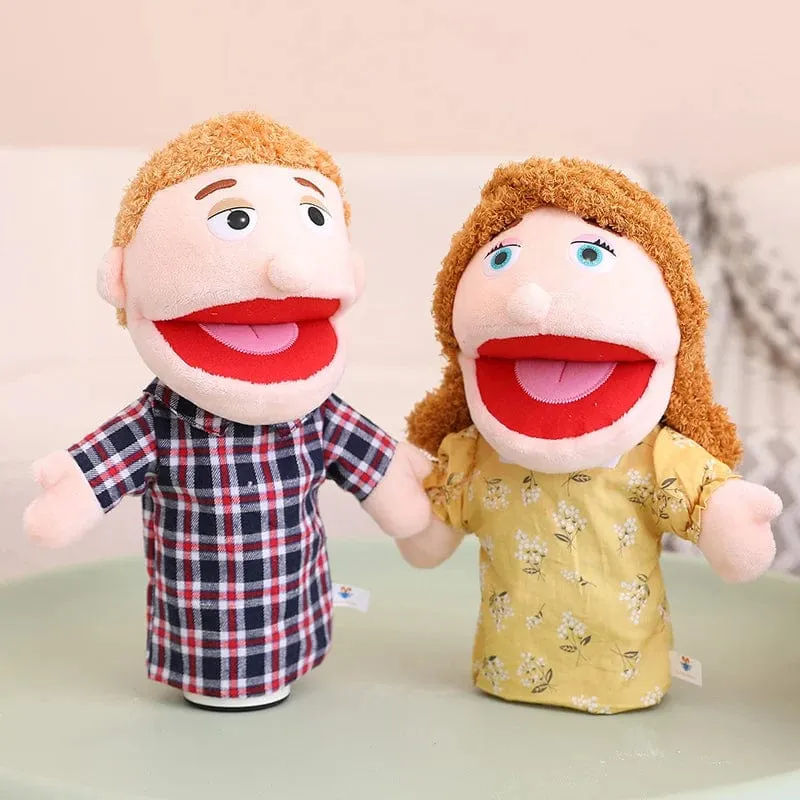 28-33 cm Kinder-Plüsch-Finger- und Handpuppe Beliebte Aktivität Junge Mädchen Rollenspiel Gutenachtgeschichte Requisiten Familienrollenspiel Spielzeug Puppe