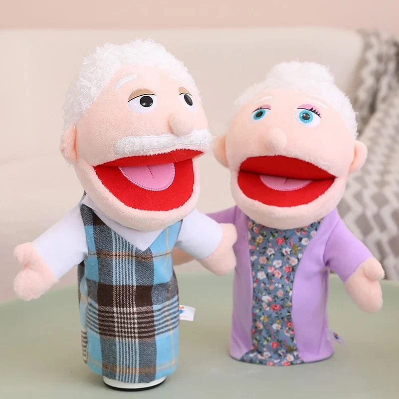 28-33 cm Kinder-Plüsch-Finger- und Handpuppe Beliebte Aktivität Junge Mädchen Rollenspiel Gutenachtgeschichte Requisiten Familienrollenspiel Spielzeug Puppe