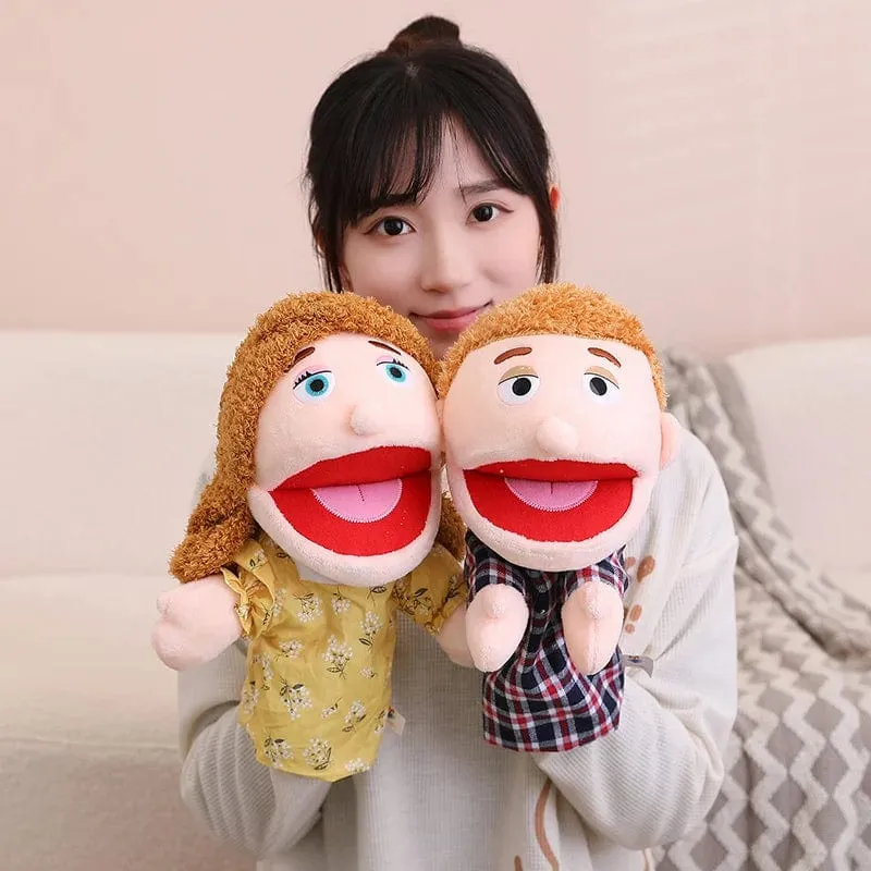 28-33 cm Kinder-Plüsch-Finger- und Handpuppe Beliebte Aktivität Junge Mädchen Rollenspiel Gutenachtgeschichte Requisiten Familienrollenspiel Spielzeug Puppe