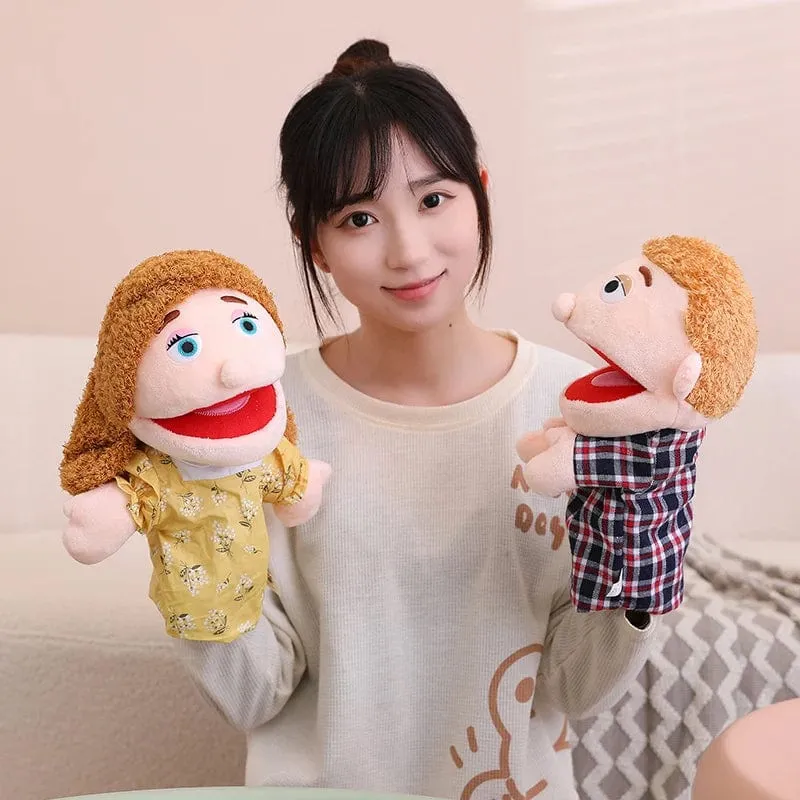 28-33 cm Kinder-Plüsch-Finger- und Handpuppe Beliebte Aktivität Junge Mädchen Rollenspiel Gutenachtgeschichte Requisiten Familienrollenspiel Spielzeug Puppe