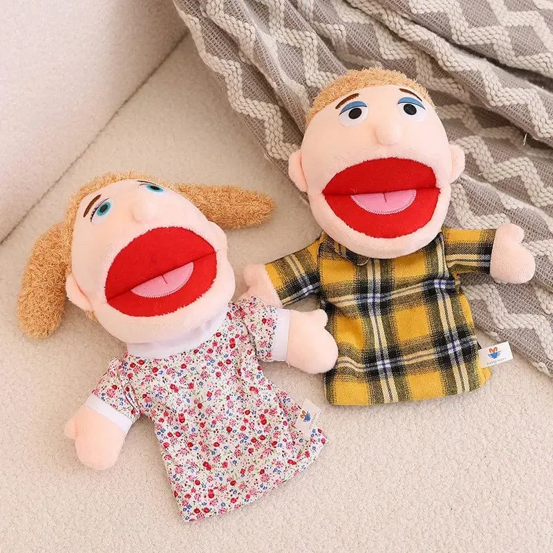 28-33 cm Kinder-Plüsch-Finger- und Handpuppe Beliebte Aktivität Junge Mädchen Rollenspiel Gutenachtgeschichte Requisiten Familienrollenspiel Spielzeug Puppe