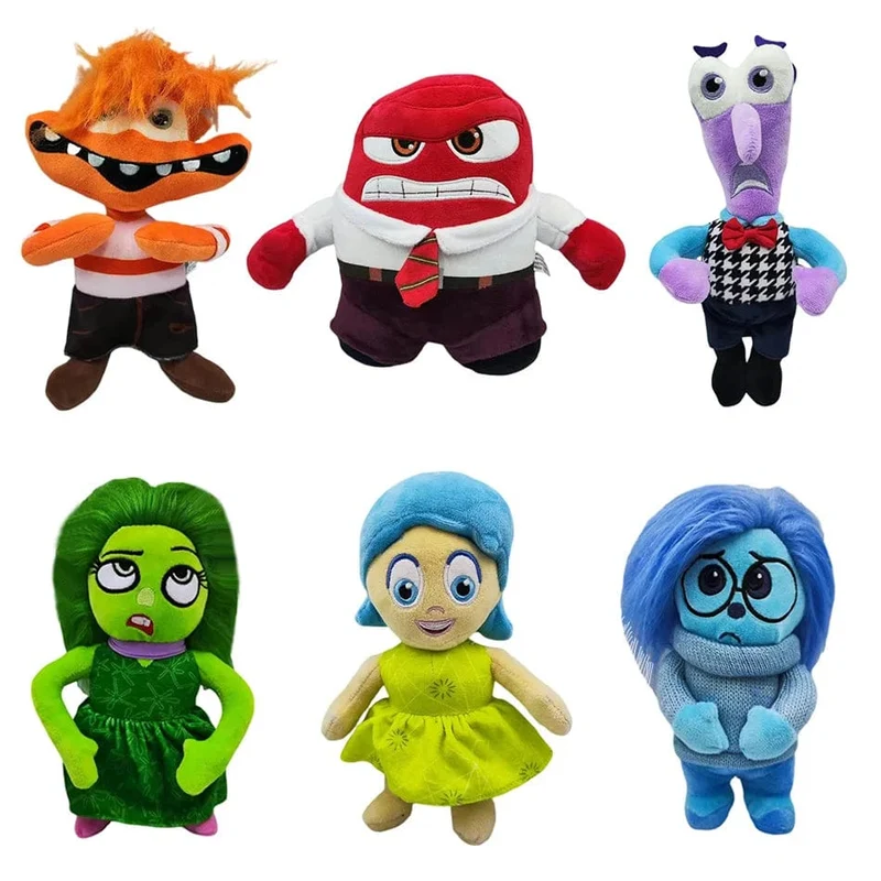 20-25Cm Disney Film Inside Out Freude Traurigkeit Wut Ekel Angst Riley Plüschtier Weiche Angefüllte Puppe Geschenke für Kinder
