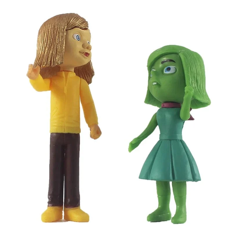 10 teile/satz Inside Out 2 Action Figur Spielzeug Cartoon Film Freude Angst Wut Traurigkeit Ekel Angst Modell Puppe Figuren Kinder Geschenk