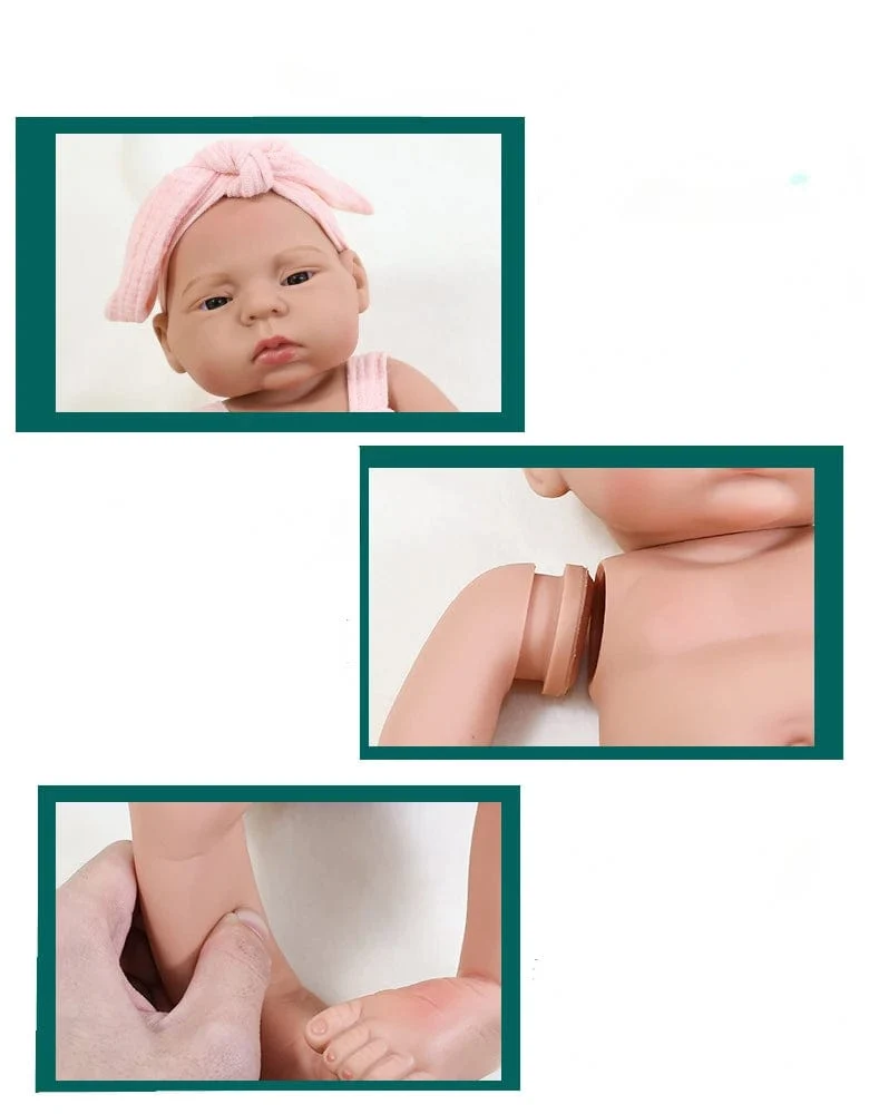 16 zoll Volle Körper Silikon Bebe Reborn Puppe Weiche Puppen Lebensechte Baby Vinyl Bebe Puppe Nette Reborn Baby Puppe Für mädchen Puppe Spielzeug