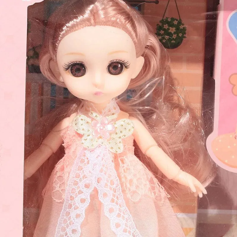 Spielzeuge BJD Puppe für Mädchen Geschenke Prinzessin Tasche Tierhandlung Fahrradgelenk Bewegliches Komplettset DIY Spielzeug Kinderspielzeug Geburtstag Weihnachten