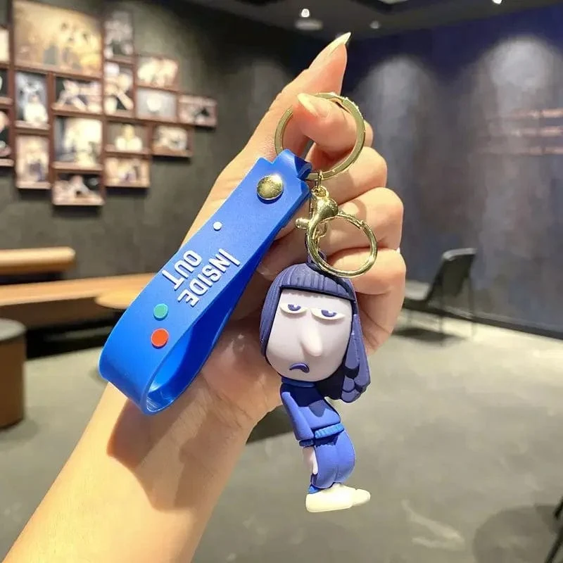 Neuer Schlüsselanhänger „Inside Out 2“ aus dem Disney-Film „Angst, Langeweile, Neid“, süße Mädchen, kreativer Taschenanhänger, Auto-Schlüsselanhänger, Spielzeug, Geschenke