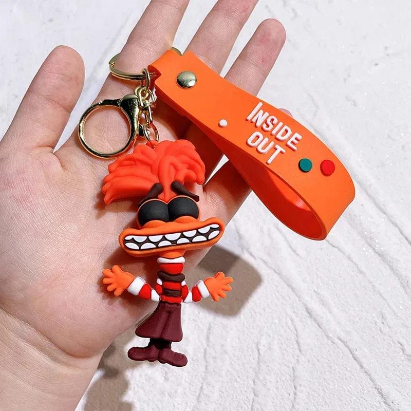 Neuer Schlüsselanhänger „Inside Out 2“ aus dem Disney-Film „Angst, Langeweile, Neid“, süße Mädchen, kreativer Taschenanhänger, Auto-Schlüsselanhänger, Spielzeug, Geschenke