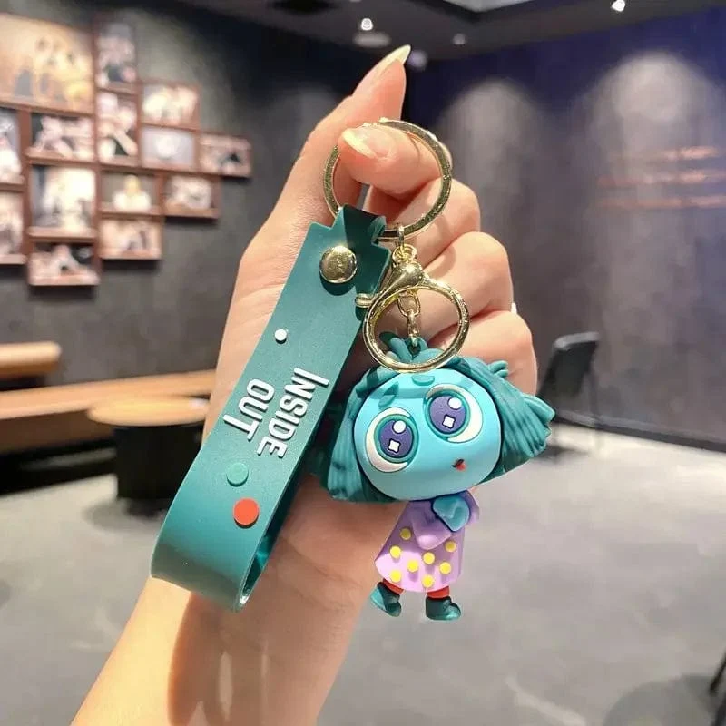 Neuer Schlüsselanhänger „Inside Out 2“ aus dem Disney-Film „Angst, Langeweile, Neid“, süße Mädchen, kreativer Taschenanhänger, Auto-Schlüsselanhänger, Spielzeug, Geschenke