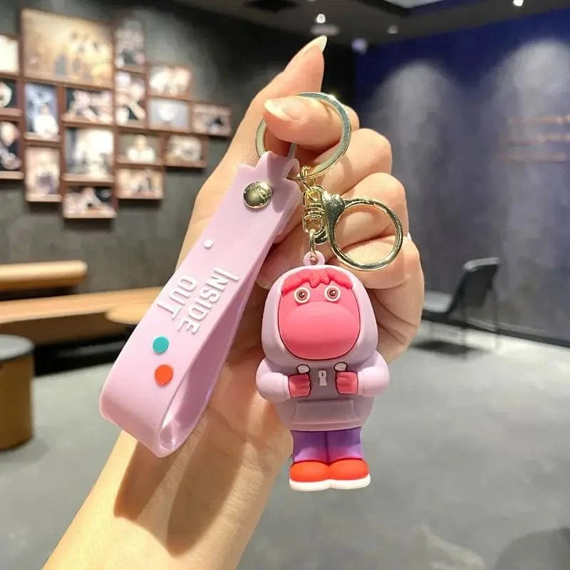Neuer Schlüsselanhänger „Inside Out 2“ aus dem Disney-Film „Angst, Langeweile, Neid“, süße Mädchen, kreativer Taschenanhänger, Auto-Schlüsselanhänger, Spielzeug, Geschenke