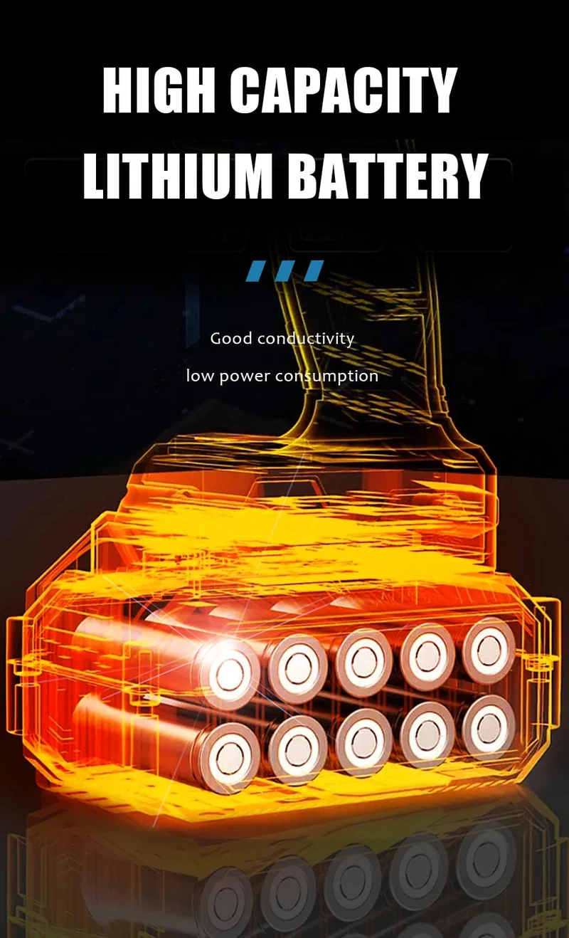 Kamolee 1800 NM Drehmoment DTW700 Bürstenloser elektrischer Schlagschrauber 1/2 Zoll Lithium-Ionen-Akku für Makita 18V Akku