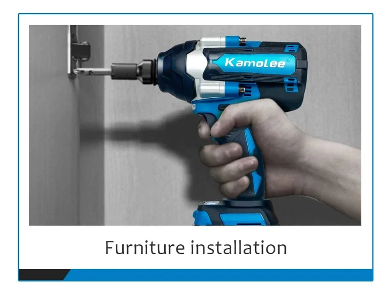 Kamolee 1800 NM Drehmoment DTW700 Bürstenloser elektrischer Schlagschrauber 1/2 Zoll Lithium-Ionen-Akku für Makita 18V Akku