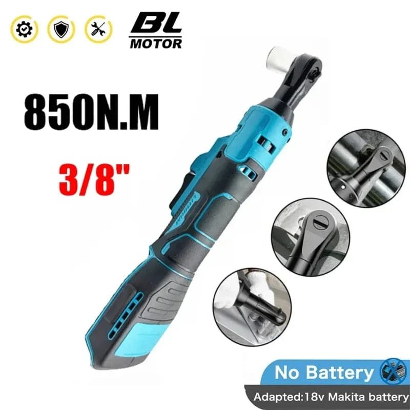 850N.M Akku-Ratschenschlüssel 3/8'' Elektrischer Akkuschrauber Entfernungsschraube Mutter Autoreparaturwerkzeuge für Makita 18V Batterie
