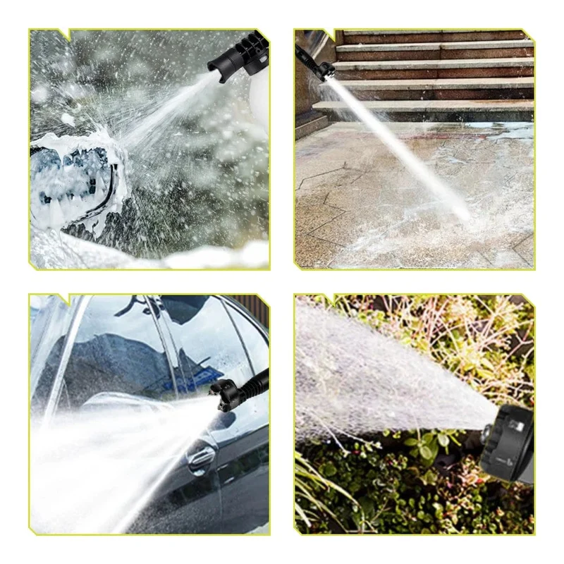 NEWBENY 200Bar bürstenlose Hochdruck-Autowaschpistole 6 IN 1 elektrische Gartenwaschwasser-Spritzpistole für Makita 18V Batterie