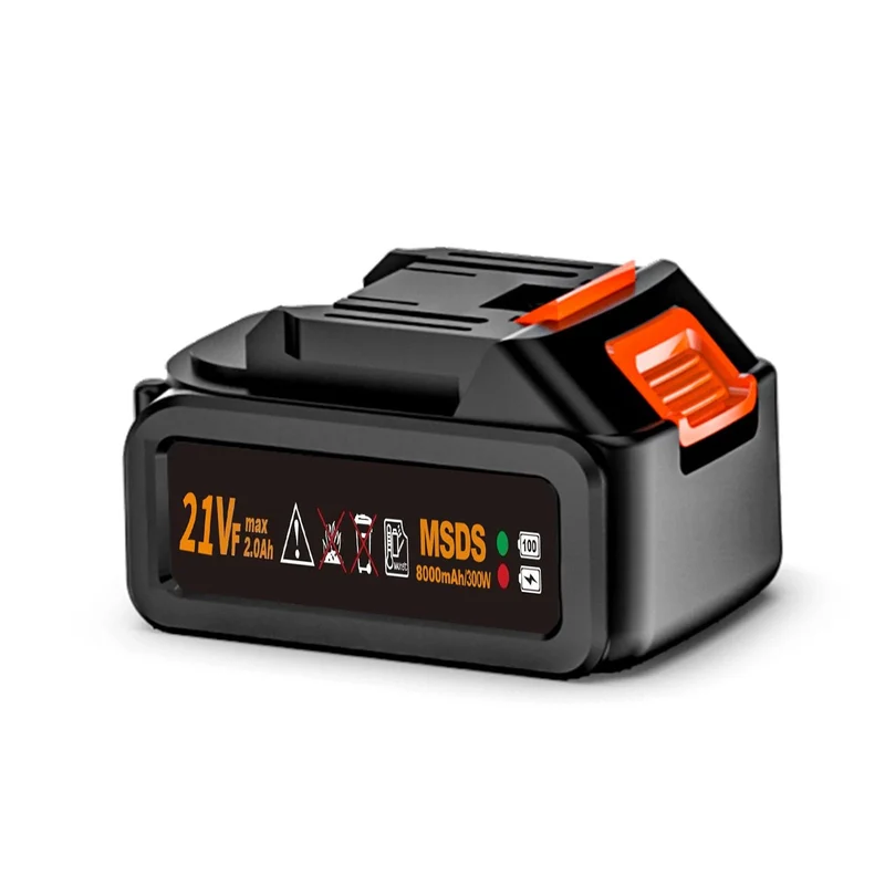 Kabellose Hochdruck-Wasserpistole 21 V, 8000 mAh, 300 W, 60 BAR, Sprüh-Autowaschwerkzeug, tragbarer wiederaufladbarer Haushalts-Wasserpistolen-Maschine