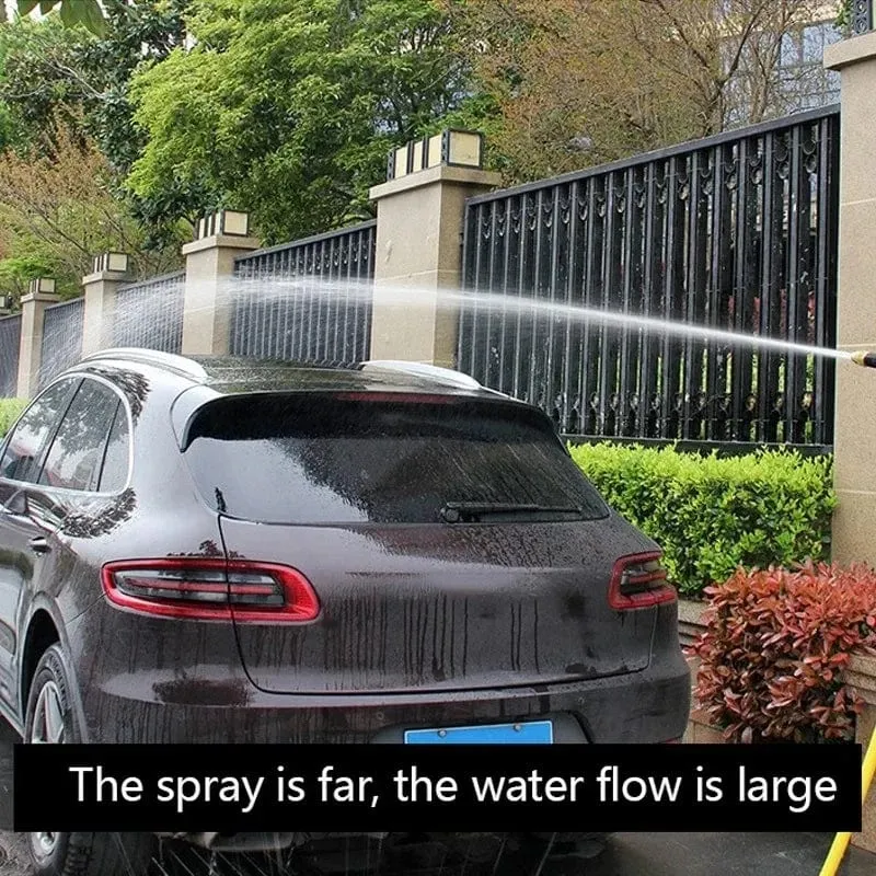 LUSQI Tragbare Hochdruck-Wasserpistole, Autowaschpistole zum Reinigen von Autowaschmaschinen, Gartenbewässerungsschlauch, Düsensprinklerschaum