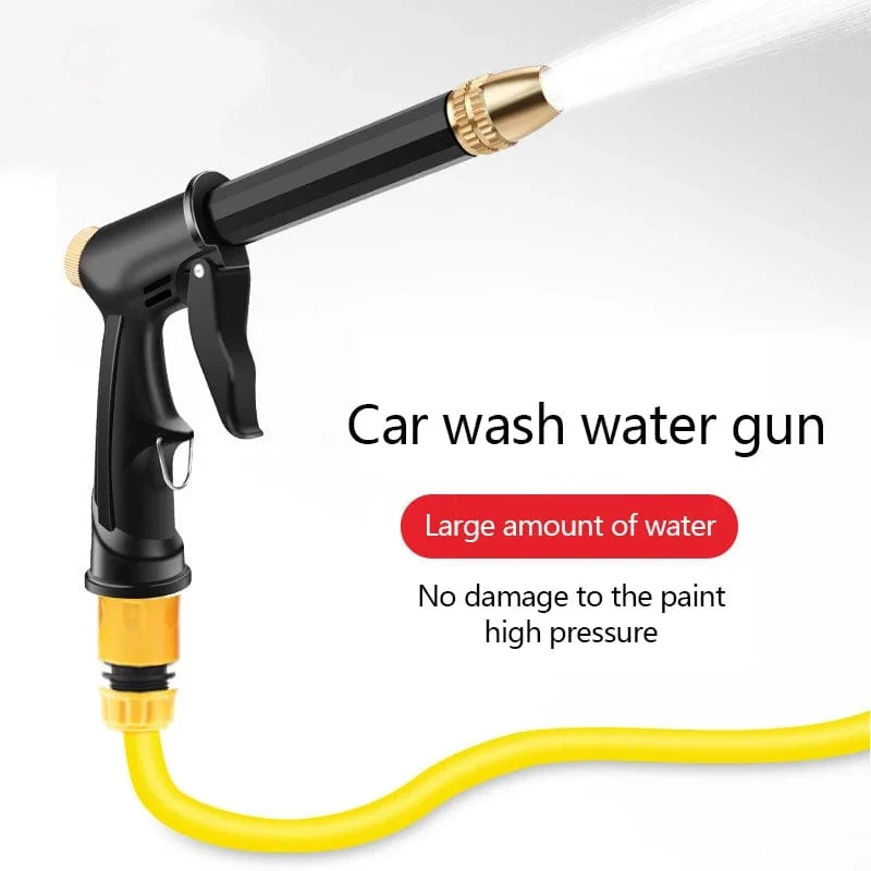 LUSQI Tragbare Hochdruck-Wasserpistole, Autowaschpistole zum Reinigen von Autowaschmaschinen, Gartenbewässerungsschlauch, Düsensprinklerschaum