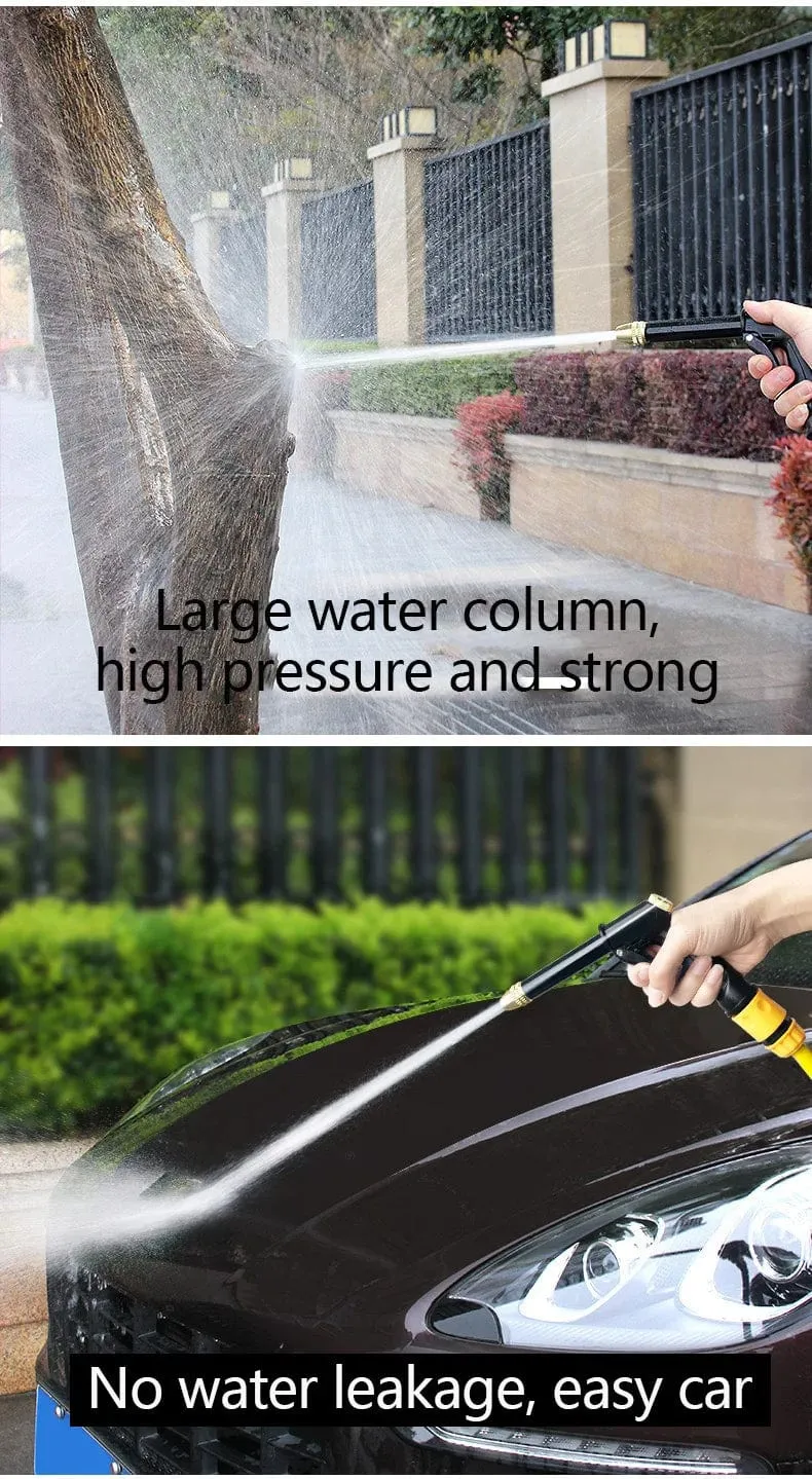 LUSQI Tragbare Hochdruck-Wasserpistole, Autowaschpistole zum Reinigen von Autowaschmaschinen, Gartenbewässerungsschlauch, Düsensprinklerschaum