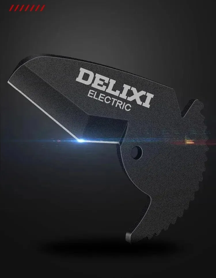 DELIXI ELEKTRISCHER Rohrschneider, Rohrschere SK5 Material-Ratschenschneider PVC/PU/PP/PE Schlauchschneidewerkzeug, für Klempner und Heimwerker