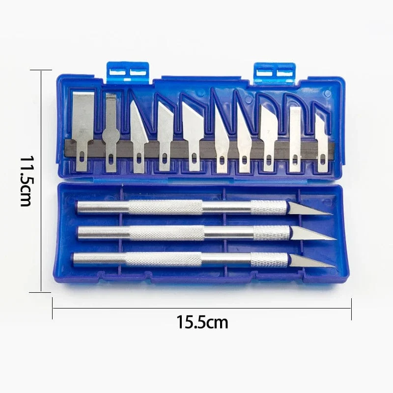 Gravur- und Schnitzmesser-Set aus Kohlenstoffstahl, Skalpellmesser, Werkzeugset, Polymer-Ton, Stiftmesser, Bastel- und Schnitzschneider, Reparaturwerkzeuge