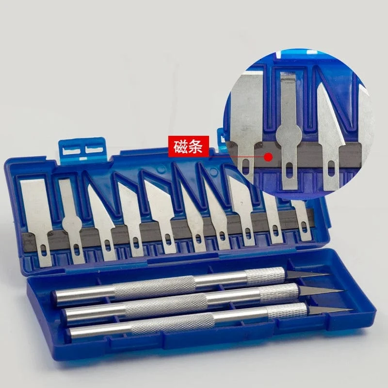 Gravur- und Schnitzmesser-Set aus Kohlenstoffstahl, Skalpellmesser, Werkzeugset, Polymer-Ton, Stiftmesser, Bastel- und Schnitzschneider, Reparaturwerkzeuge