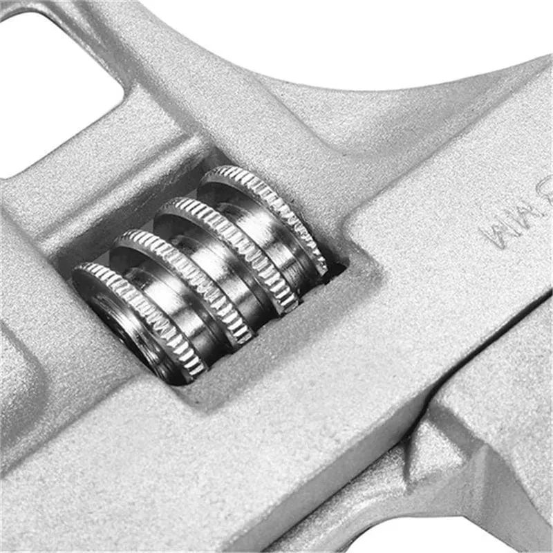 Mini-verstellbarer verstellbarer Badezimmer-Schraubenschlüssel, starke Klemmung, großes offenes Ende, multifunktionaler Aluminium-Schraubenschlüssel, Badezimmer-Reparaturwerkzeug
