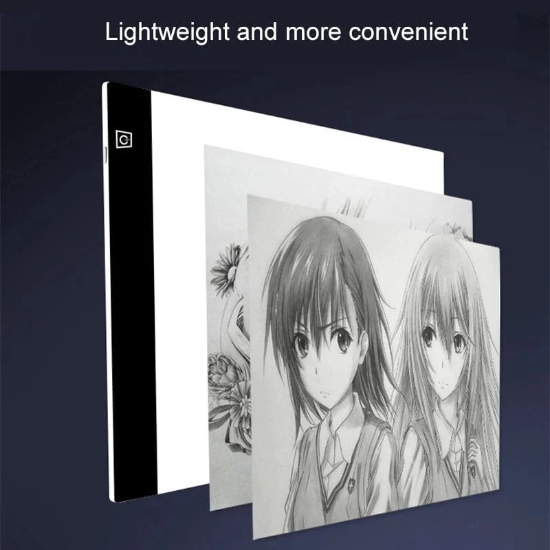 Led Zeichnung Kopie Pad 3 Ebene Dimmbare Bord Tisch Animation Malerei Pädagogisches Spielzeug Geschenk Einstellbare Licht Notizblock Für Kinder