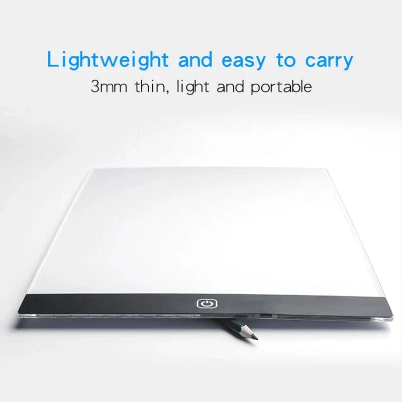 Led Zeichnung Kopie Pad 3 Ebene Dimmbare Bord Tisch Animation Malerei Pädagogisches Spielzeug Geschenk Einstellbare Licht Notizblock Für Kinder