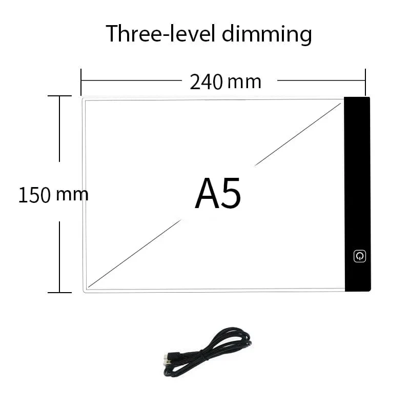 Led Zeichnung Kopie Pad 3 Ebene Dimmbare Bord Tisch Animation Malerei Pädagogisches Spielzeug Geschenk Einstellbare Licht Notizblock Für Kinder