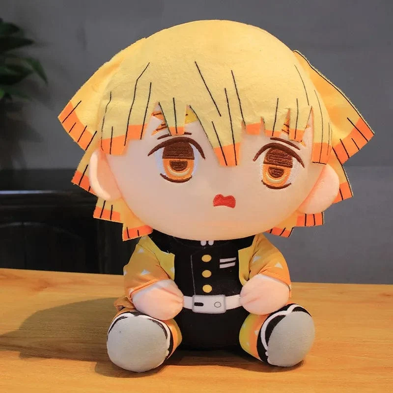 20 cm Dämonentöter Plüschpuppe Tanjirou Nezuko Zenitsu Anime Film Stofftier Kimetsu No Yaiba Spiel Plüschtier Figur Kinder Geschenk