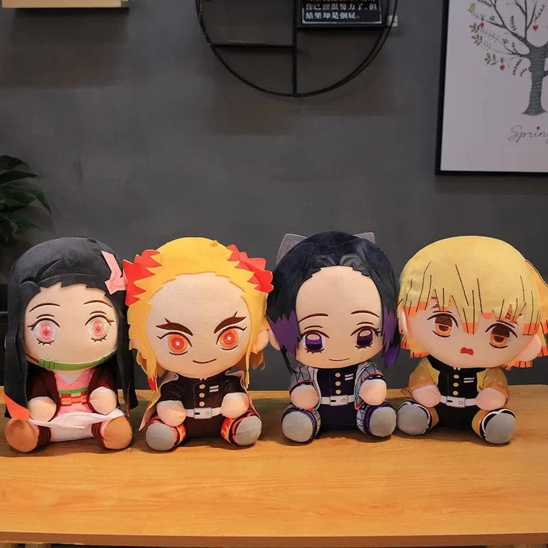 20 cm Dämonentöter Plüschpuppe Tanjirou Nezuko Zenitsu Anime Film Stofftier Kimetsu No Yaiba Spiel Plüschtier Figur Kinder Geschenk