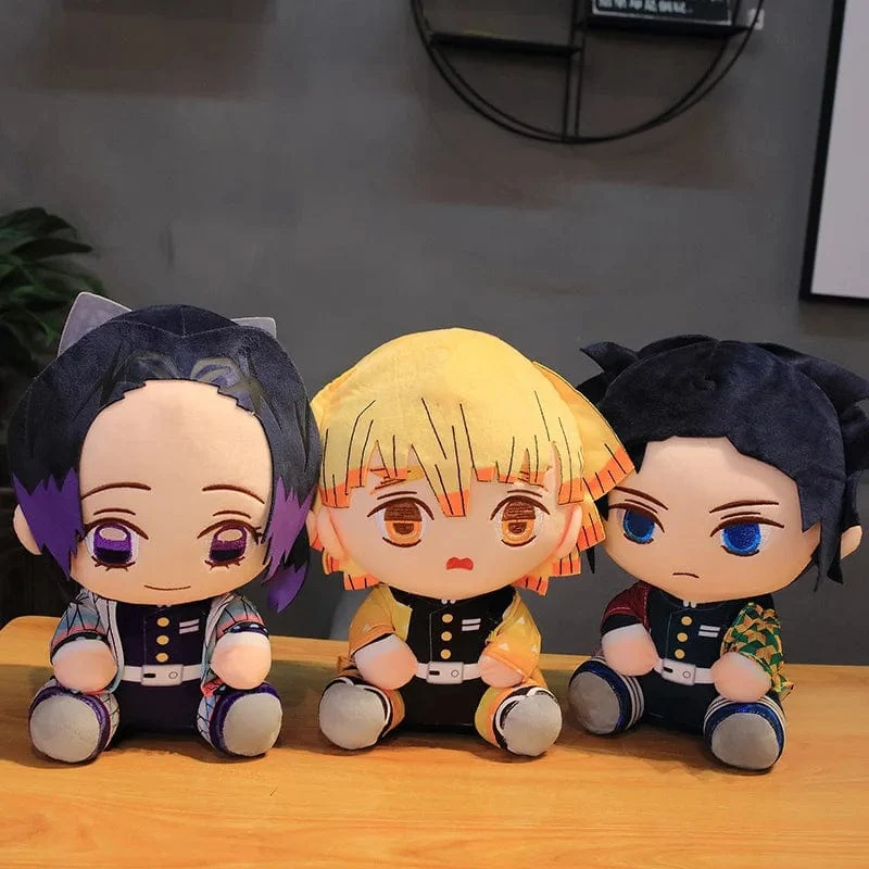 20 cm Dämonentöter Plüschpuppe Tanjirou Nezuko Zenitsu Anime Film Stofftier Kimetsu No Yaiba Spiel Plüschtier Figur Kinder Geschenk