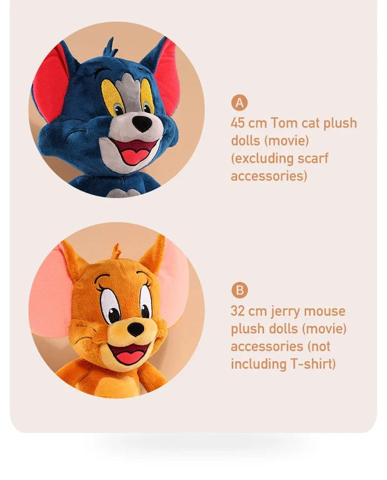 Tom und Jerry Plüschtier Zeichentrickfilm Katze Tuffy Nibbles Maus Plüschtiere Kuscheltiere Seife Actionfigur Studio Puppenspielzeug