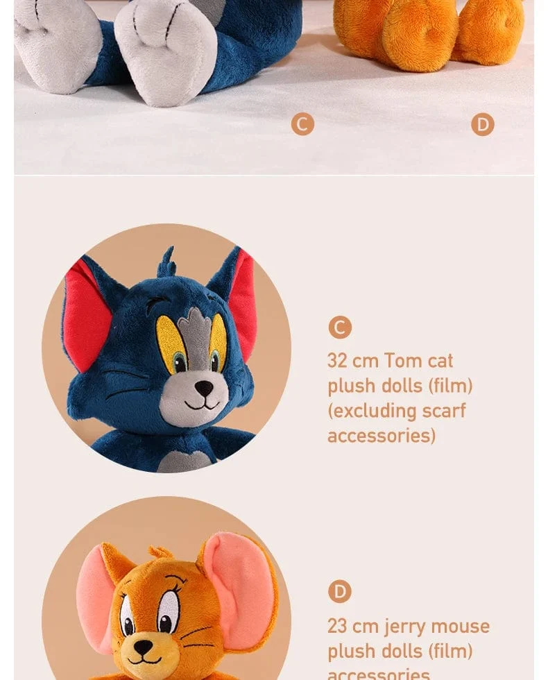 Tom und Jerry Plüschtier Zeichentrickfilm Katze Tuffy Nibbles Maus Plüschtiere Kuscheltiere Seife Actionfigur Studio Puppenspielzeug