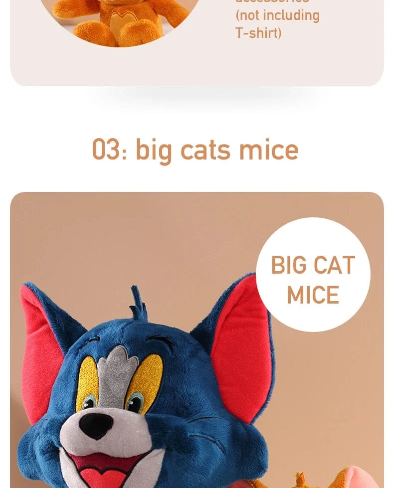 Tom und Jerry Plüschtier Zeichentrickfilm Katze Tuffy Nibbles Maus Plüschtiere Kuscheltiere Seife Actionfigur Studio Puppenspielzeug