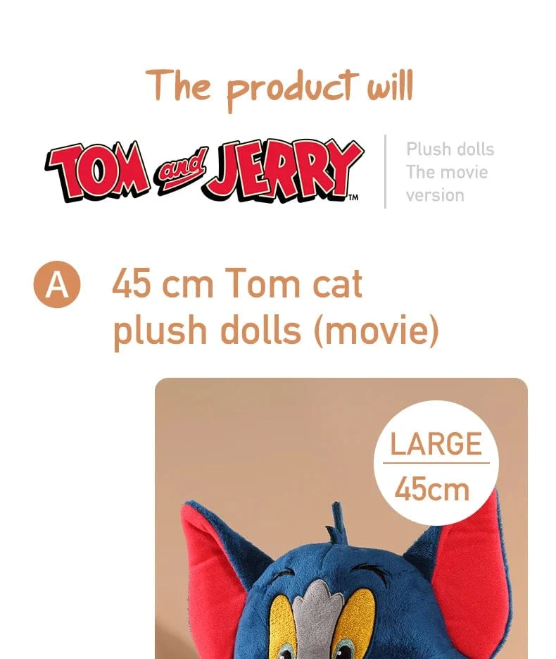 Tom und Jerry Plüschtier Zeichentrickfilm Katze Tuffy Nibbles Maus Plüschtiere Kuscheltiere Seife Actionfigur Studio Puppenspielzeug