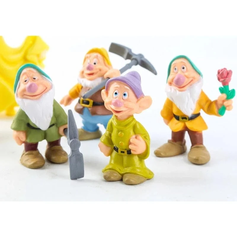 8 Teile/satz Disney Film Schneewittchen Und Die Sieben Zwerge Action Figur Schnee Prinzessin Hübsche Puppen Sammlung