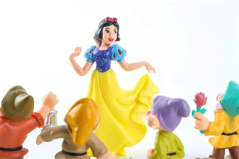 8 Teile/satz Disney Film Schneewittchen Und Die Sieben Zwerge Action Figur Schnee Prinzessin Hübsche Puppen Sammlung
