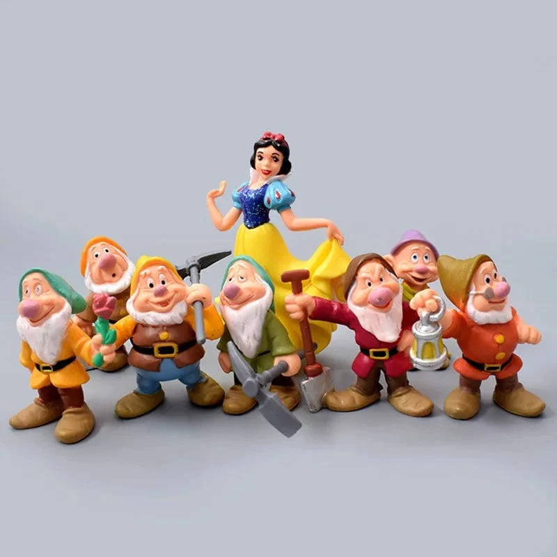 8 Teile/satz Disney Film Schneewittchen Und Die Sieben Zwerge Action Figur Schnee Prinzessin Hübsche Puppen Sammlung