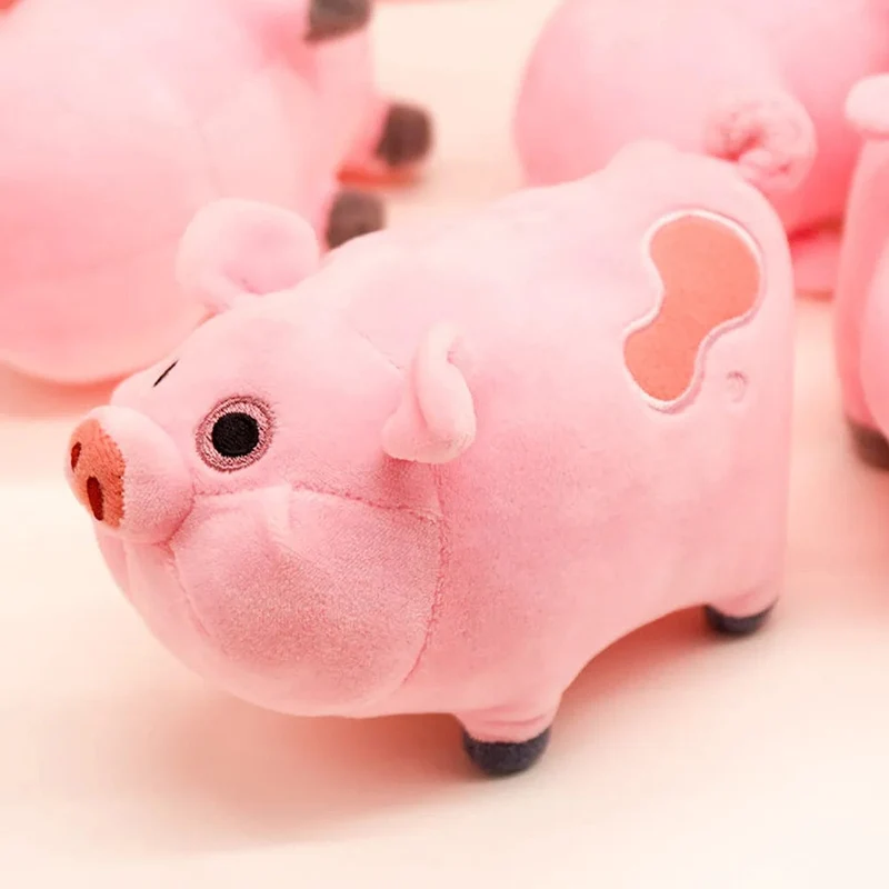 18 cm Disney Anime-Film Gravity Falls Figuren Waddles Pig Cartoon Kuscheltiere Plüschpuppe Spielzeug für Kind Mädchen Neujahr Weihnachtsgeschenk
