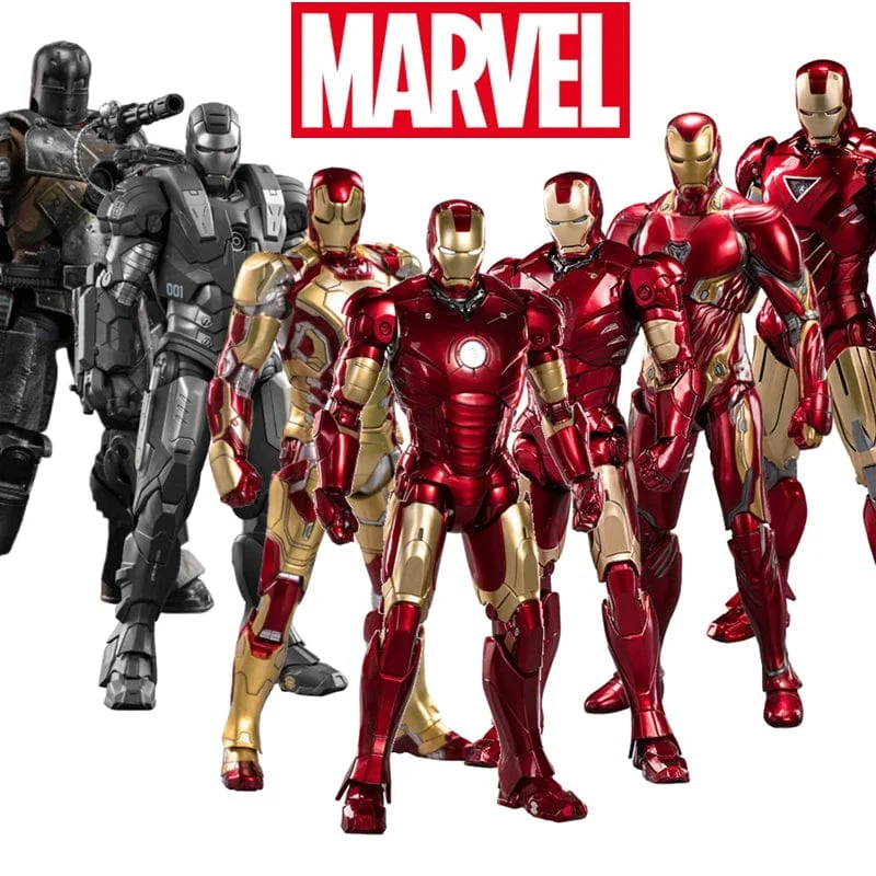 ZD Toys Iron Man Serie Gelenkbeweglich MK1 MK2 MK3 MK4 MK5 MK6 MK7 MK42 MK43 MK50 Film Actionfigur 7 Zoll Mark Dolls