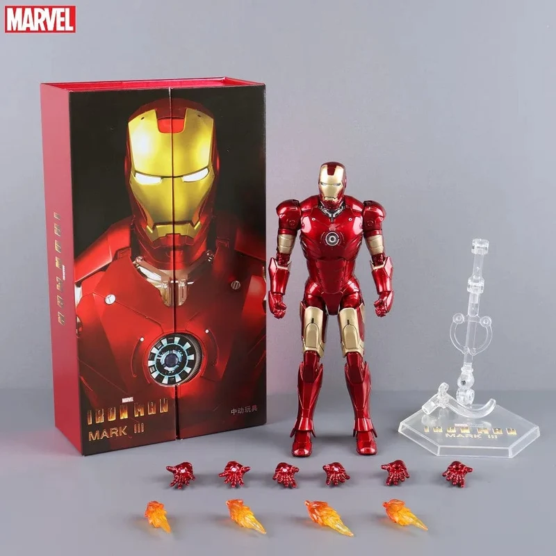 ZD Toys Iron Man Serie Gelenkbeweglich MK1 MK2 MK3 MK4 MK5 MK6 MK7 MK42 MK43 MK50 Film Actionfigur 7 Zoll Mark Dolls