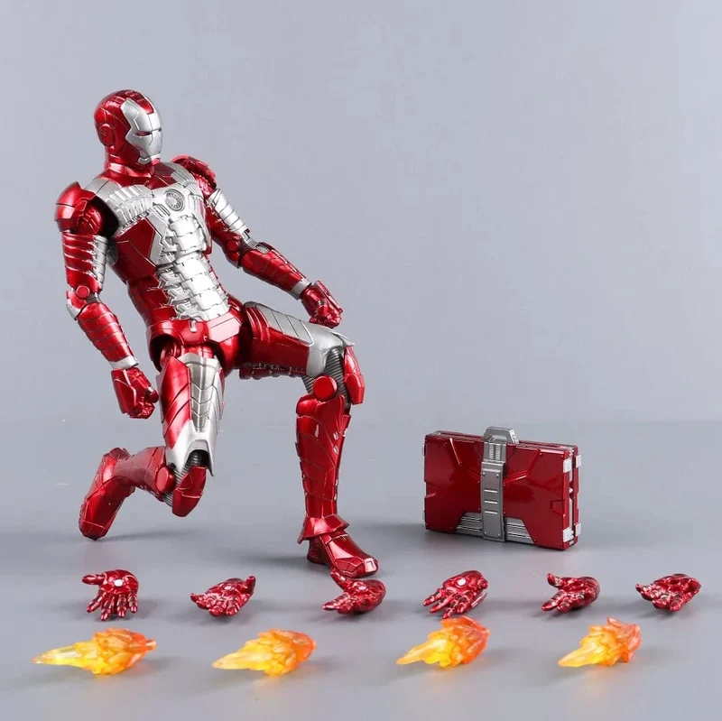 ZD Toys Iron Man Serie Gelenkbeweglich MK1 MK2 MK3 MK4 MK5 MK6 MK7 MK42 MK43 MK50 Film Actionfigur 7 Zoll Mark Dolls
